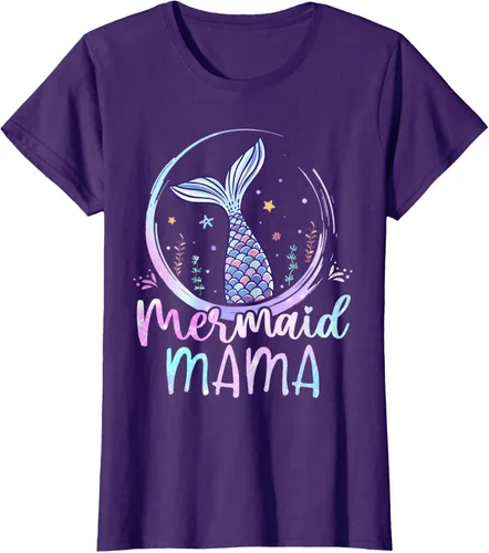 Vista 12 de Camiseta de sirena para mujer, diseño de cola de sirena para cumpleaños, playa, cola de sirena, Negro
