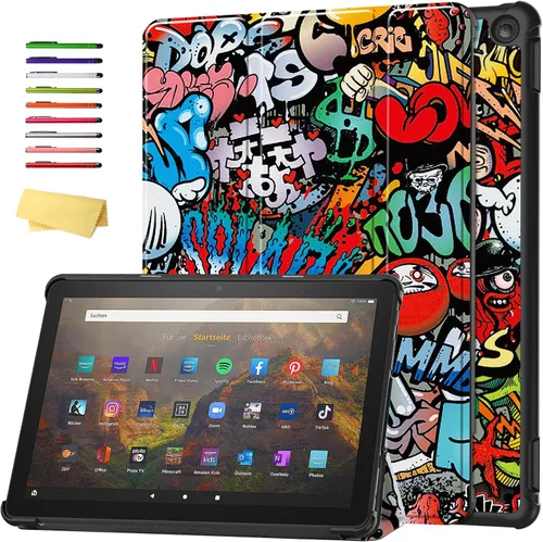 Vista 74 de Funda para Amazon Kindle Fire HD 8 y Fire HD 8 Plus (12ª/10ª generación, versión 2024/2022/2020) de 8 pulgadas, UUcovers con soporte triple