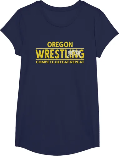 Vista 33 de Oregon Wrestling - Camiseta para competir, derrota, repetir