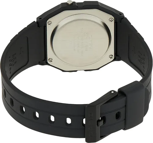 Vista 2 de Casio Core F94WA-8 Reloj de cuarzo de resina negra con esfera digital para hombre