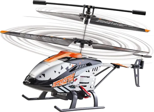 Vista 5 de Revell Control 23817 - Interceptor de helicóptero con control remoto, sensor anticolisión con control preciso de 2.4 GHz, despegue y tierra de un