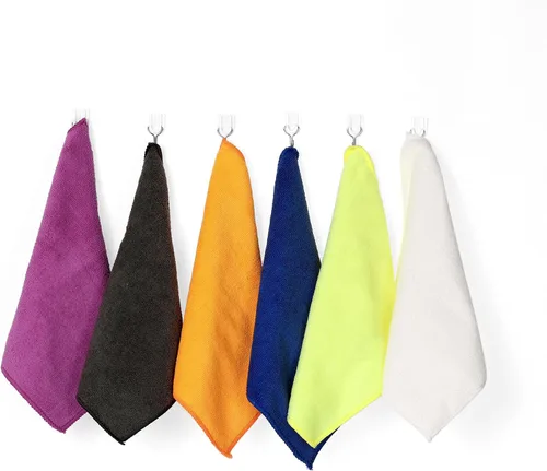 Vista 7 de uxcell Juego de 10 paños de cocina para platos, paños de microfibra absorbentes de secado rápido, trapos de cocina con lado de limpieza de cocina