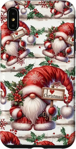 Vista 11 de iPhone 16 Love Christmas Gnomo Shabby Chic Decoración para mujer Bonita funda de Navidad