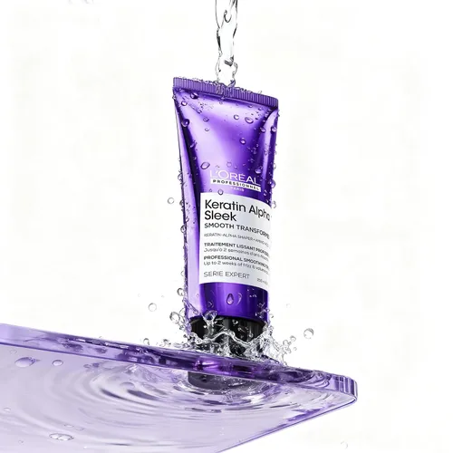 Vista 9 de L'Oréal Professionnel Keratin Alpha Sleek Transformer - Para cabello encrespado