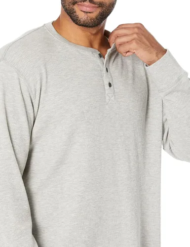 Vista 4 de Wrangler Authentics Henley Camisa de manga larga, tejido de punto gofre, para hombre