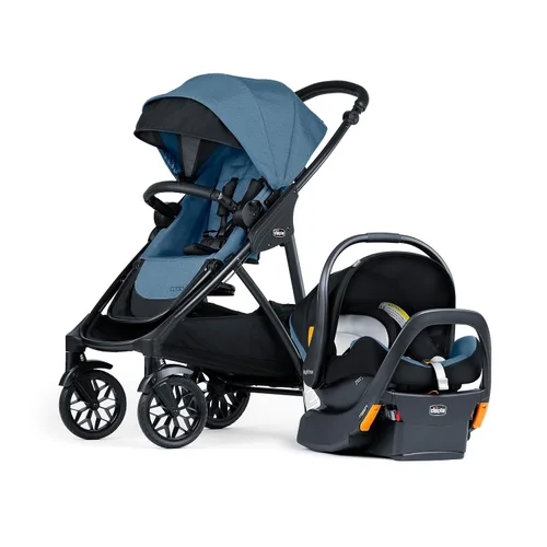 Vista 10 de Chicco Corso LE ClearTex Sistema de viaje modular, cochecito modular Corso LE con asiento y base KeyFit Max ClearTex para automóvil infantil