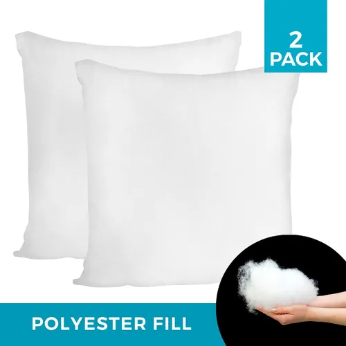 Vista 2 de Westex Relleno de almohada de poliéster, 18 x 18 pulgadas, paquete de 2