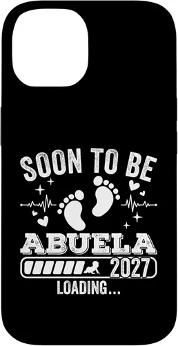 Vista 4 de Soon to Be Abuela 2027 Loading Pregnancy Announcement Case for iPhone 17