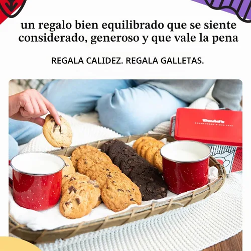 Vista 5 de David's Cookies Cesta de regalo de galletas surtidas gourmet recién