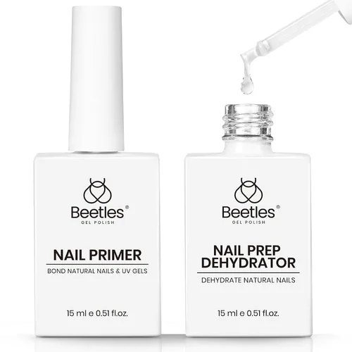 Vista 11 de Beetles - Juego de capa superior y base de gel que no se limpia para esmalte de uñas de gel 2pcs 0.5 fl oz Super Brillante y Larga Duración Soak