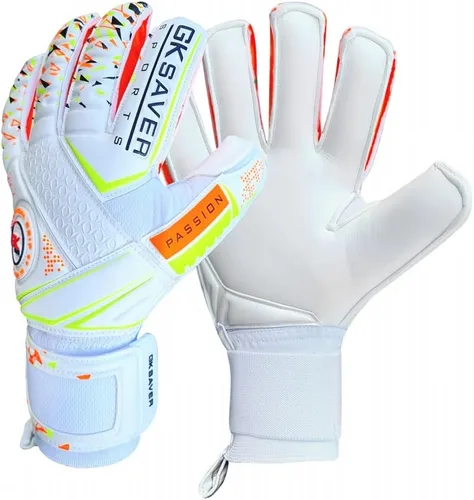 Vista 10 de GK Saver Guantes de portero de fútbol Passion Series Guantes de portero profesionales, talla 6 a 11, guantes salvadores extraíbles