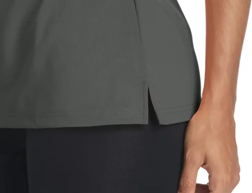 Vista 6 de MAGCOMSEN Polo para mujer UPF 50+, protección solar, 4 botones, casual, trabajo, secado rápido, manga corta, cuello de golf