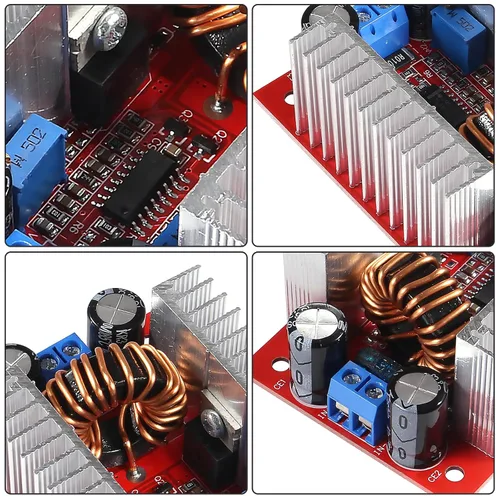 Vista 4 de 2 piezas CC 400W 15A Convertidor de incremento de voltaje con corriente constante Fuente de alimentación LED CC8.5V-50V a CC10V-60V Cargador