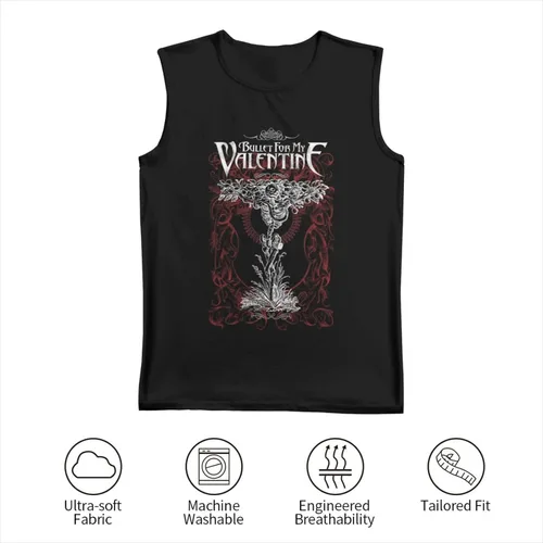 Vista 4 de Camiseta sin mangas de algodón vintage para hombre