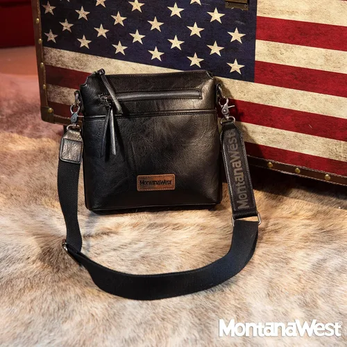 Vista 6 de Montana West Crossbody Bag for Women Multi Pocket Cross Body Bag Purses with Guitar Strap