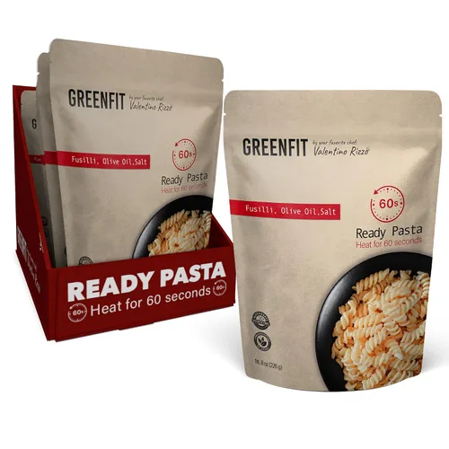 Vista 7 de Greenfit Pasta lista para comer prémium Ingredientes simples y limpios Apto para microondas Forma de codo Sin glifosato
