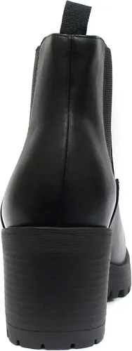 Vista 2 de Soda JABER BOTINES DE MUJER CON SUELA DE TACÓN MEDIO DE MODA CON GORE ELÁSTICO DOBLE
