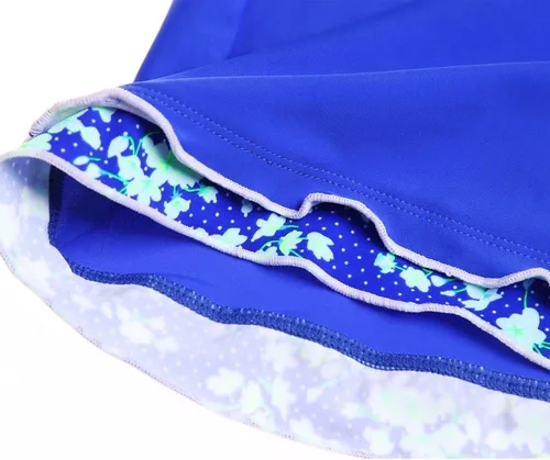Vista 6 de Dreamsoar Traje de baño tankini con espalda cruzada para mujer, con control de abdomen, dos piezas, estampado floral, Negro