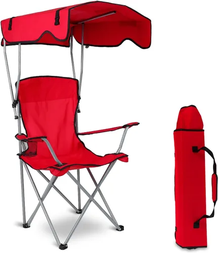Vista 11 de Reclining Camping Chair with Footrest, 4-Position Adjustable Zero Gravity Chair, Portable Folding Camping Lounge Chair with Headrest Cup Holder &