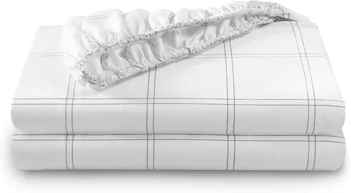 Vista 35 de Bare Home Paquete de 2 sábanas bajeras ajustadas tamaño individual - microfibra ultrasuave de alta calidad 1800, resistente a las arrugas, bolsillo
