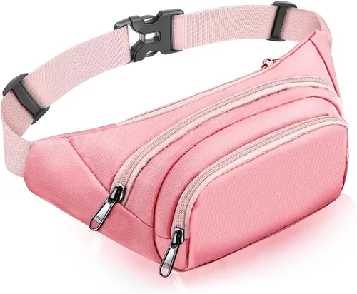 Vista 12 de Riñonera grande para mujeres y hombres – Riñonera Syican con 3 bolsillos con cremallera, regalos para disfrutar de deportes, viajes, entrenamiento