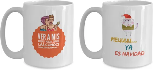 Vista 4 de Regalo para amigos Taza de cafe para hermana Perfecto regalo para graduados, profesionales y estudiantes Vaso con afirmaciones positivas, Negro