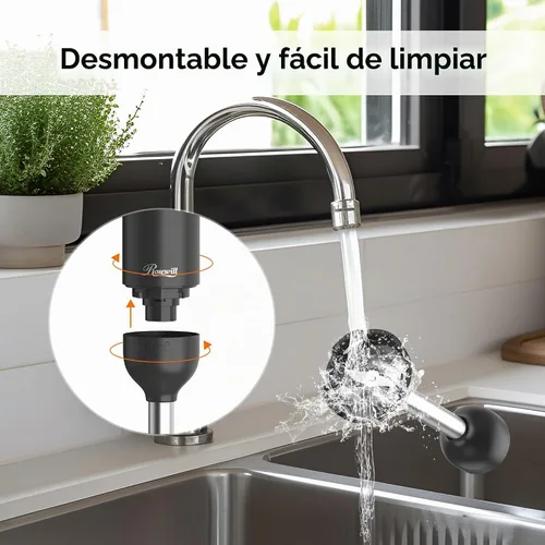 Vista 7 de Rosewill Batidora de mano de inmersión recargable inalámbrica 6 en 1, motor resistente, batidora, batidora, picadora, batidora doble, espumador