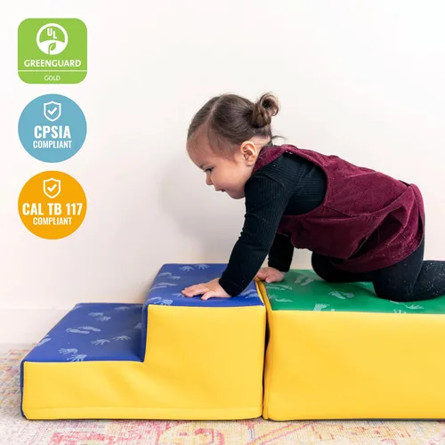 Vista 4 de ECR4Kids SoftZone Junior Little Me Climb Crawl and Slide, juego para principiantes, surtido, 3 piezas