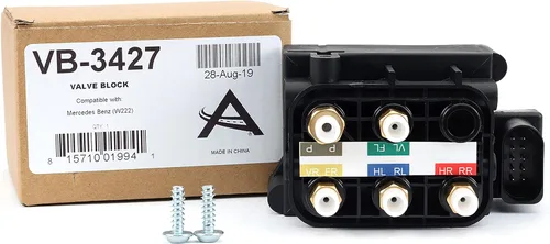 Vista 3 de Arnott VB-3427 Bloque de válvula electromagnética- 14-19 Mercedes Clase S (W222), w/o w/out 4MATIC, incl AMG