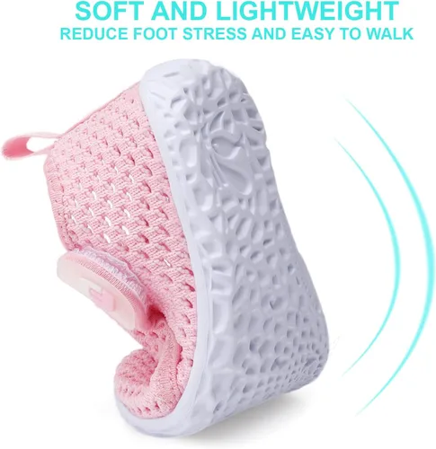 Vista 5 de JOINFREE Zapatos de agua para bebés y niños pequeños, sandalias para niños y niñas, zapatillas transpirables para caminar y correr
