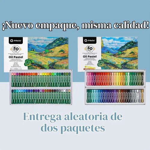 Vista 7 de Artecho Juego de 50 colores pastel al óleo (0.315 x 2.362 in)