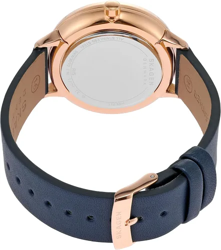 Vista 3 de Skagen Reloj minimalista de acero inoxidable para mujer