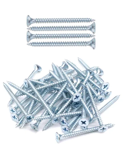 Vista 8 de IMScrews 200 tornillos Phillips de cabeza plana #6 x 1-1/2 pulgadas para paneles de yeso, rosca fina, punta afilada, kit surtido de tornillos