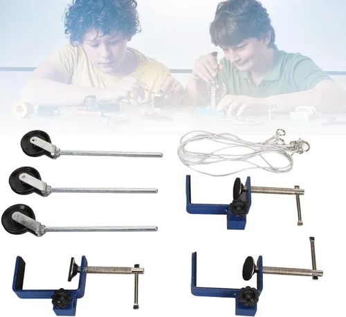 Vista 5 de Abrazadera universal C para escritorio, abrazadera de montaje de mesa, 3 piezas de abrazadera C de alta resistencia para laboratorio de enseñanza