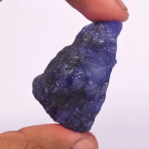Vista 2 de GEMHUB Zafiro natural AAA++ calidad 119.50 quilates certificado cristal curativo piedra de zafiro azul crudo, Gema, azul