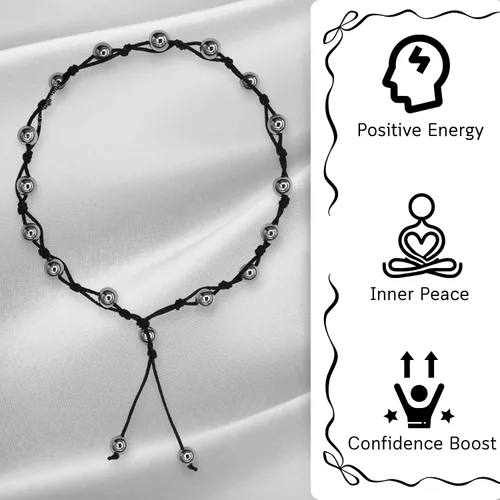 Vista 138 de Amazing Gemstone Crystal Anklet Ankle Bracelets for Women - Waterproof Beaded Healing Crystal Anklets, Plus Size Chakra Gemstone Bead Anklet