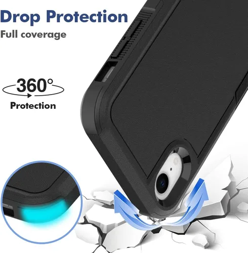 Vista 422 de Jeylly Funda para iPhone SE/Funda para iPhone 5S, Exterior de Plástico Duro que Absorbe Golpes + Interior de Silicona de Goma Defensor contra