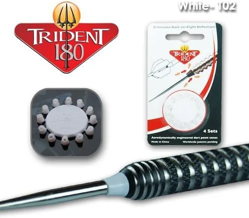 Vista 2 de RED DRAGON Trident 180 - Conos de punta de dardos - Plata, Rojo, Blanco o Negro