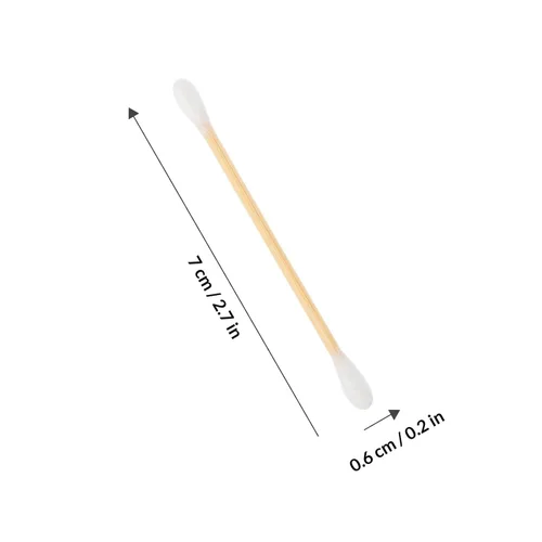 Vista 2 de Disposable Makeup Cleaning Sticks with Long Wood Handles
