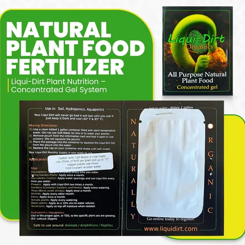 Vista 4 de Fertilizante de Alimento Natural Orgánico para Plantas de Interior, Aroides Raros, Flores, Jardines, Verduras, Hierbas - NPK Multiusos con 18