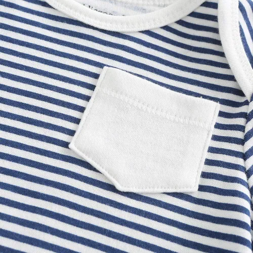 Vista 5 de Chamie Ropa de algodón para bebé recién nacido, paquete de 3 mamelucos de manga corta para niños y niñas