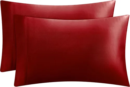 Vista 33 de Juicy Couture Juego de sábanas de satén de tamaño individual, juego de sábanas sedosas de bolsillo profundo con 1 sábana bajera, 1 sábana encimera