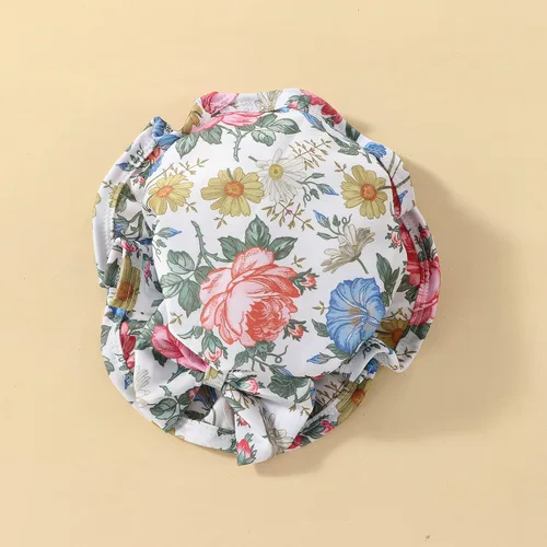 Vista 95 de Traje de baño de una pieza con cremallera de manga larga para bebé niña con gorro