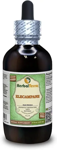Vista 11 de Herbal Terra LLC Elecampane (inula helenium) glicerita, extracto líquido sin alcohol de raíz seca 2 oz