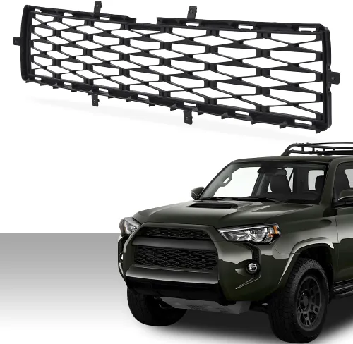 Vista 16 de PIT66 Parrilla de parachoques frontal imprimada negra compatible con Toyota Prius 2012-2015 5310247020, TO1036157