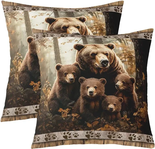 Vista 33 de Guitar Print Double Sides Print Pillow Covers 16"x16",Music Themed Bass Instruments Pillowcase Soft Square Cushion Cases,Rustic Music Score Note