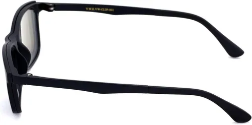 Vista 4 de TR90 - Gafas de lectura negras con clip para lentes de sol