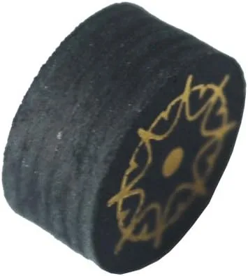 Vista 2 de Collapsar 6pcs 0.551 in Negro Múltiples Capa de Piel de Cerdo Piscina Taco Puntas H M S