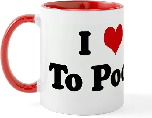 Vista 64 de CafePress Time To Poop Mugs Taza de café de cerámica de 11 oz (11.0 fl oz)