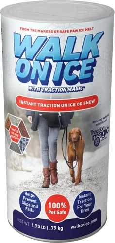 Vista 8 de Ice Traction – Fast-Acting Traction Granules for Snow & Black Ice Pet & Kid Safe Non-Corrosive, Chloride-Free Safe for Concrete, Decks & Metal